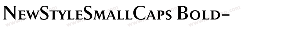 NewStyleSmallCaps Bold字体转换